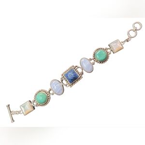 Sterling Silver Vintage Whitney Kelly Multi-Stone Bracelet